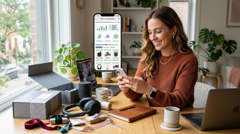 Modern lifestyle photography of a person using smartphone ap